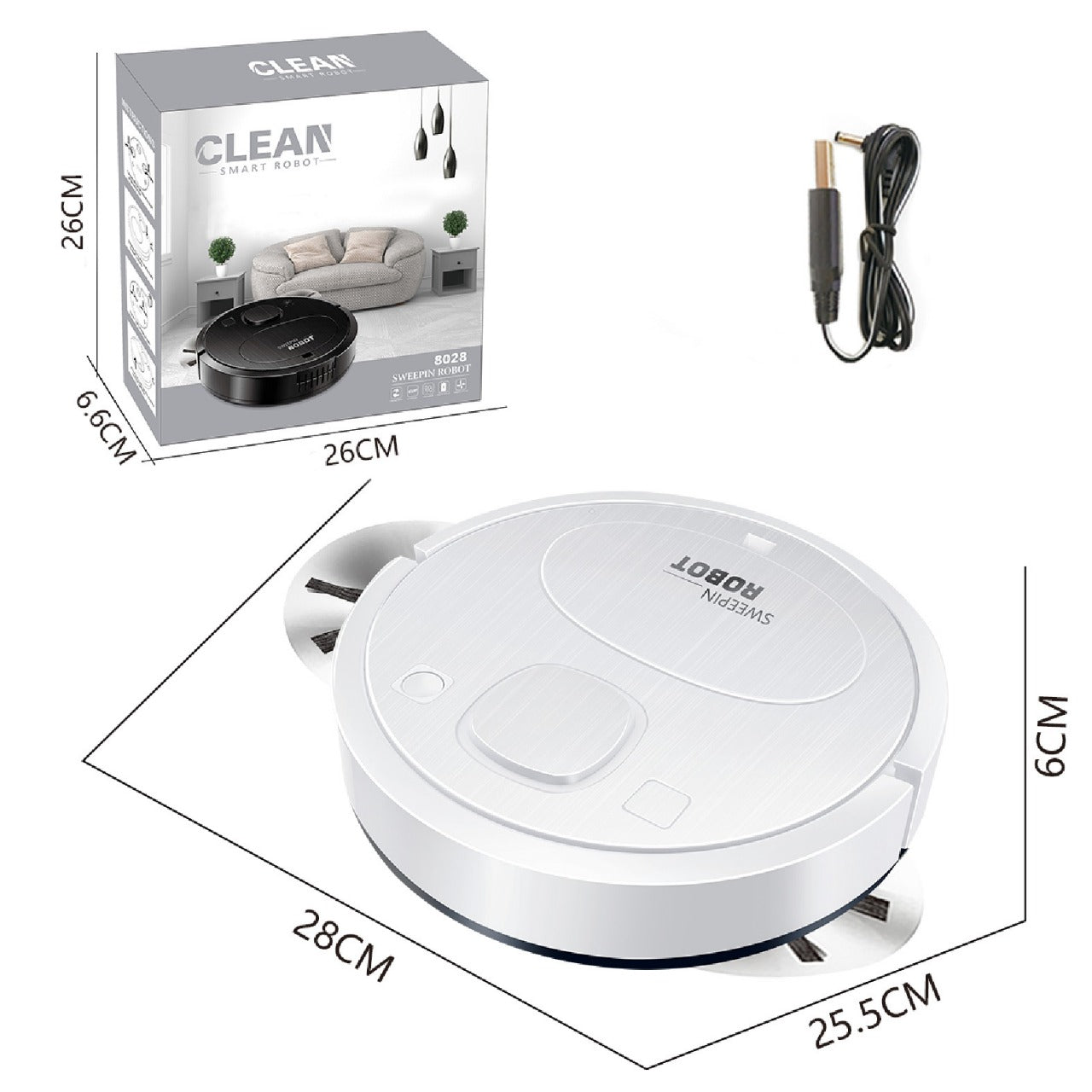 Robot Vacuum Intelligent Multiple Cleaning Modes Vacuum For Pet Hairs Hard Floor Carpet With UV Lamp Lazy Sweeper Vacuum Cleaner